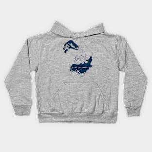 Gone Fishing Kids Hoodie